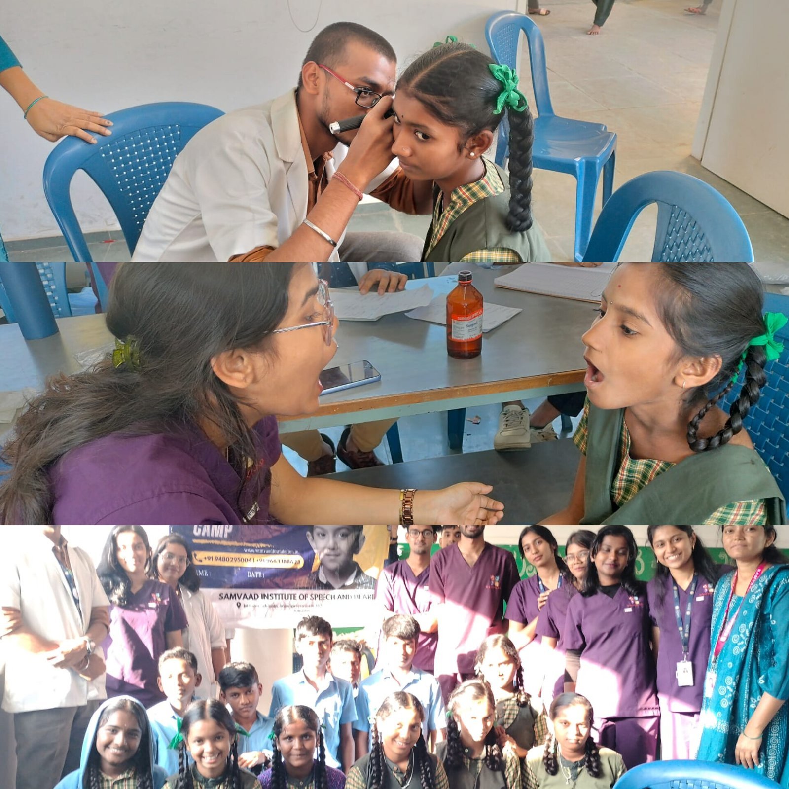 Samvaad Institute conducted 3rd day of speech and language screening at Byatarayanapura Government…