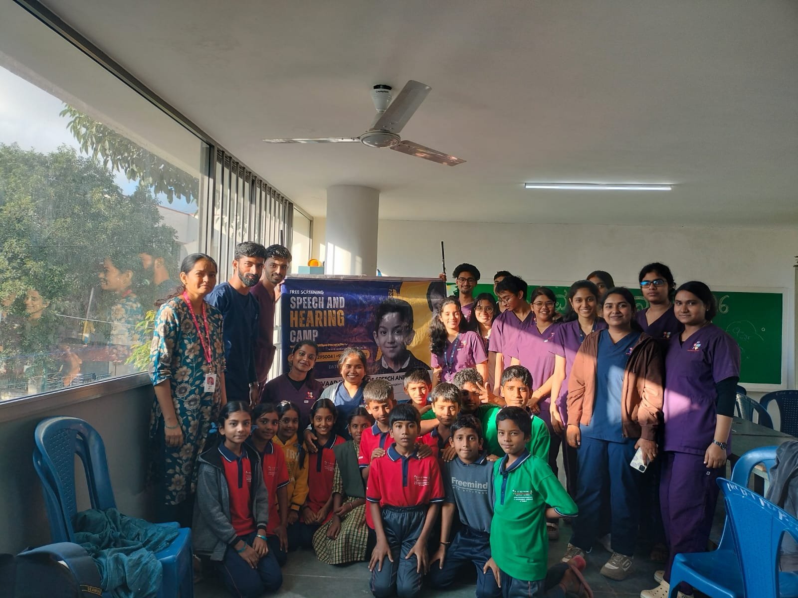 Samvaad Institute conducted speech and language screening for school children at Batrayanapura…