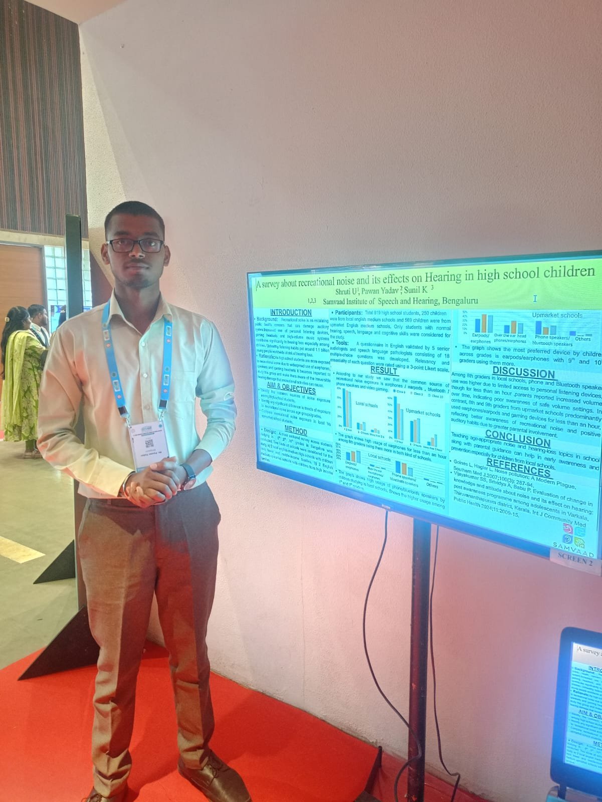Samvaad Institute staff and students presented poster presentation at ISHACON the topic was ” A…